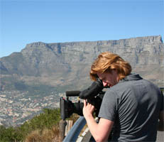 Szenen aus Kapstadt:
Tafelberg im Hintergrund